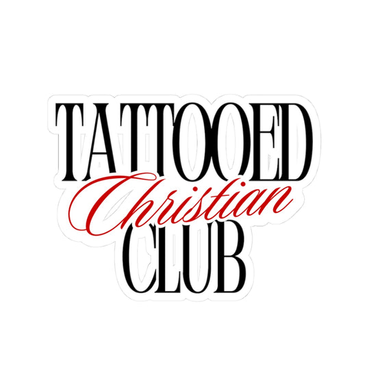 Tattooed Christian Club Sticker